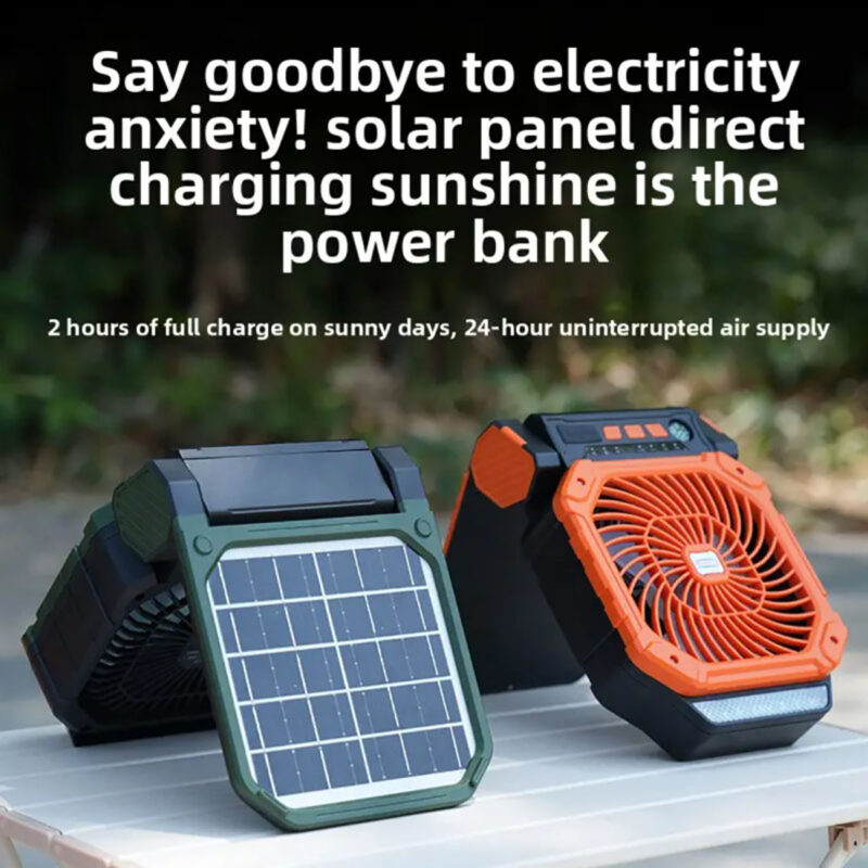 Solar Rechargeable AC/DC Fan